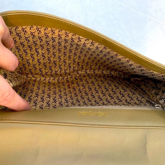 Vintage YVES Saint Laurent Ysl Vintage Clutch Bag Purse ๐๐ - Picture 10 of 14
